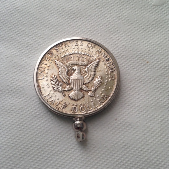 1964 Silver Half Dollar Coin, 18in 925 Chain - Picture 5 of 8